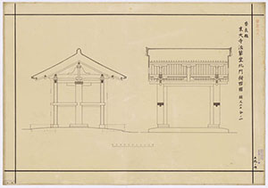 東大寺法華堂北門