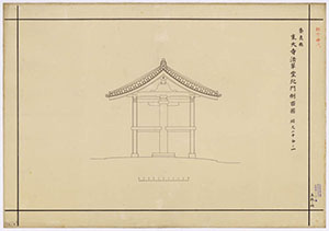 東大寺法華堂北門