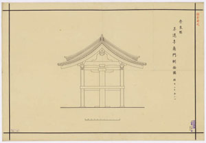 不退寺南門