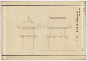 長岳寺楼門