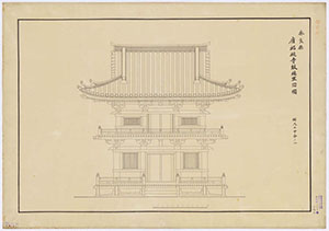 唐招提寺鼓楼
